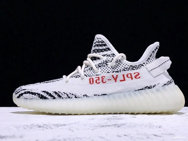 350 White Adidas V2 Boost Black CP9654 Yeezy Zebra 0801